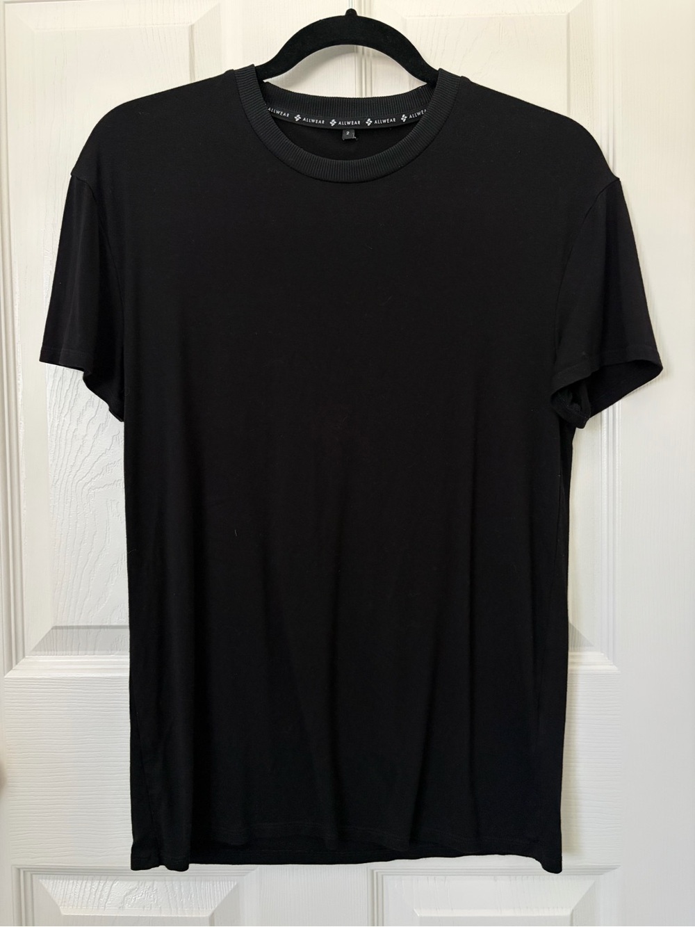 Allwear modal Black Short Sleeve Crew Neck Tee